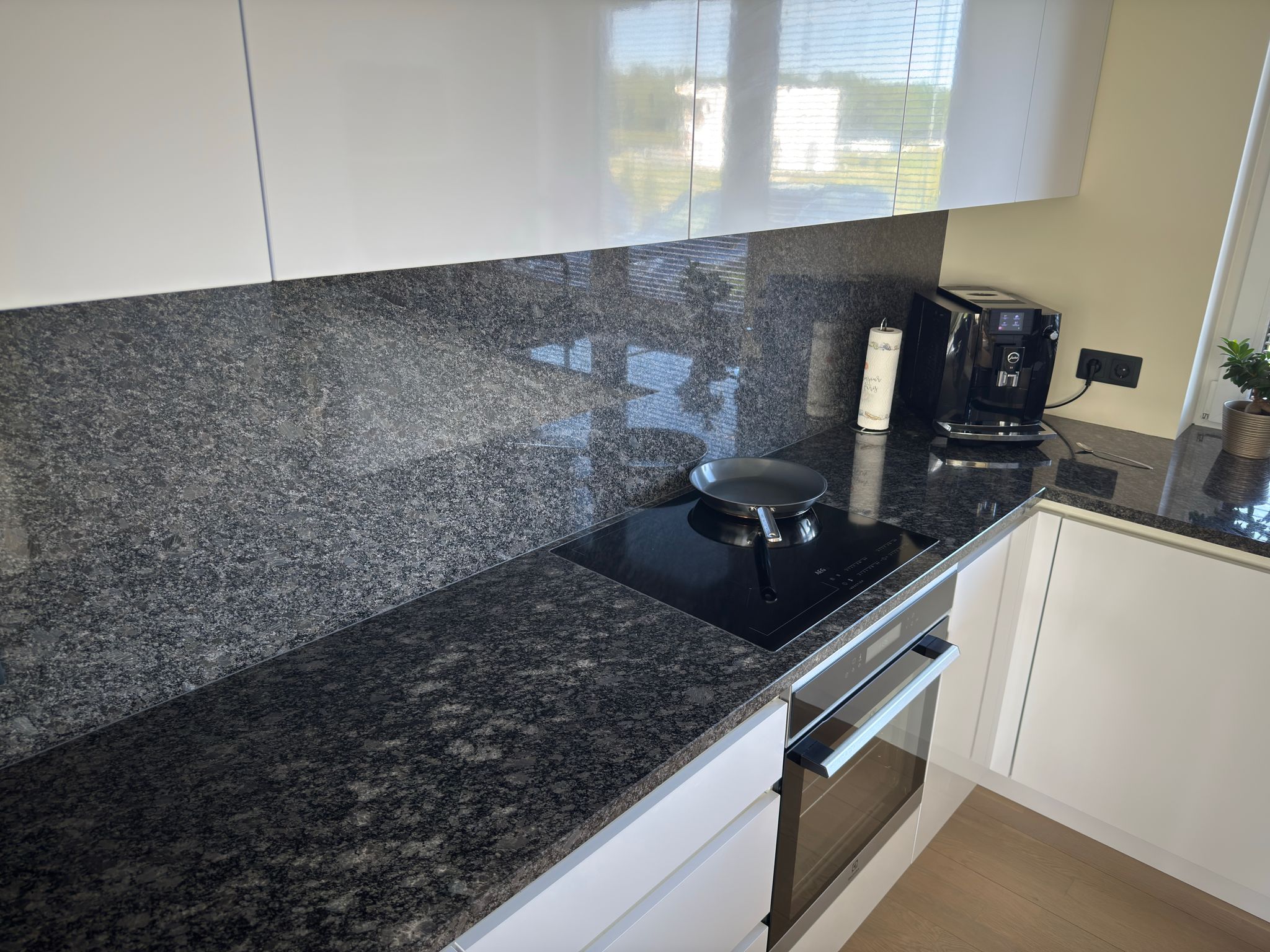 Steel Grey granite kitchen countertop